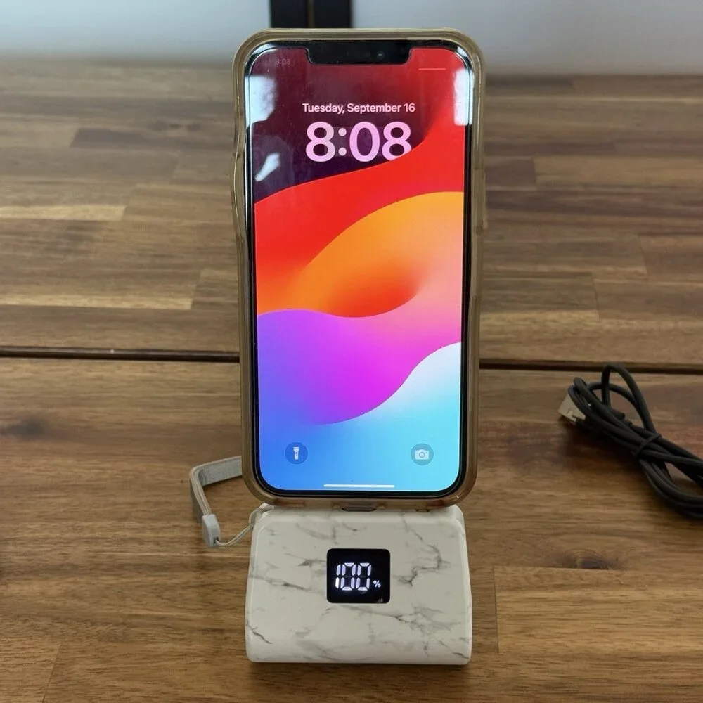 Limitless TotalBoost Mini Pro 5,000 mAh Portable Power Bank Travel Marble Look